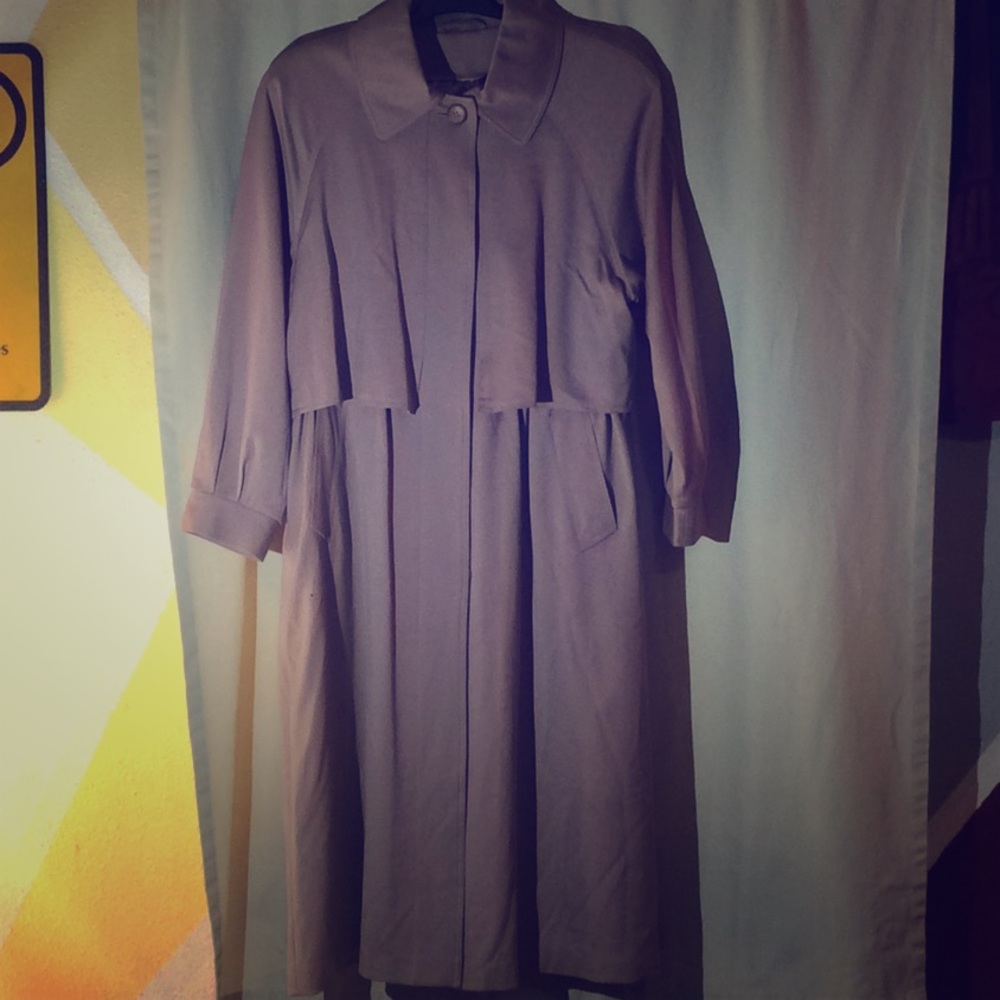 Cashmere Trench Coat, color mauve